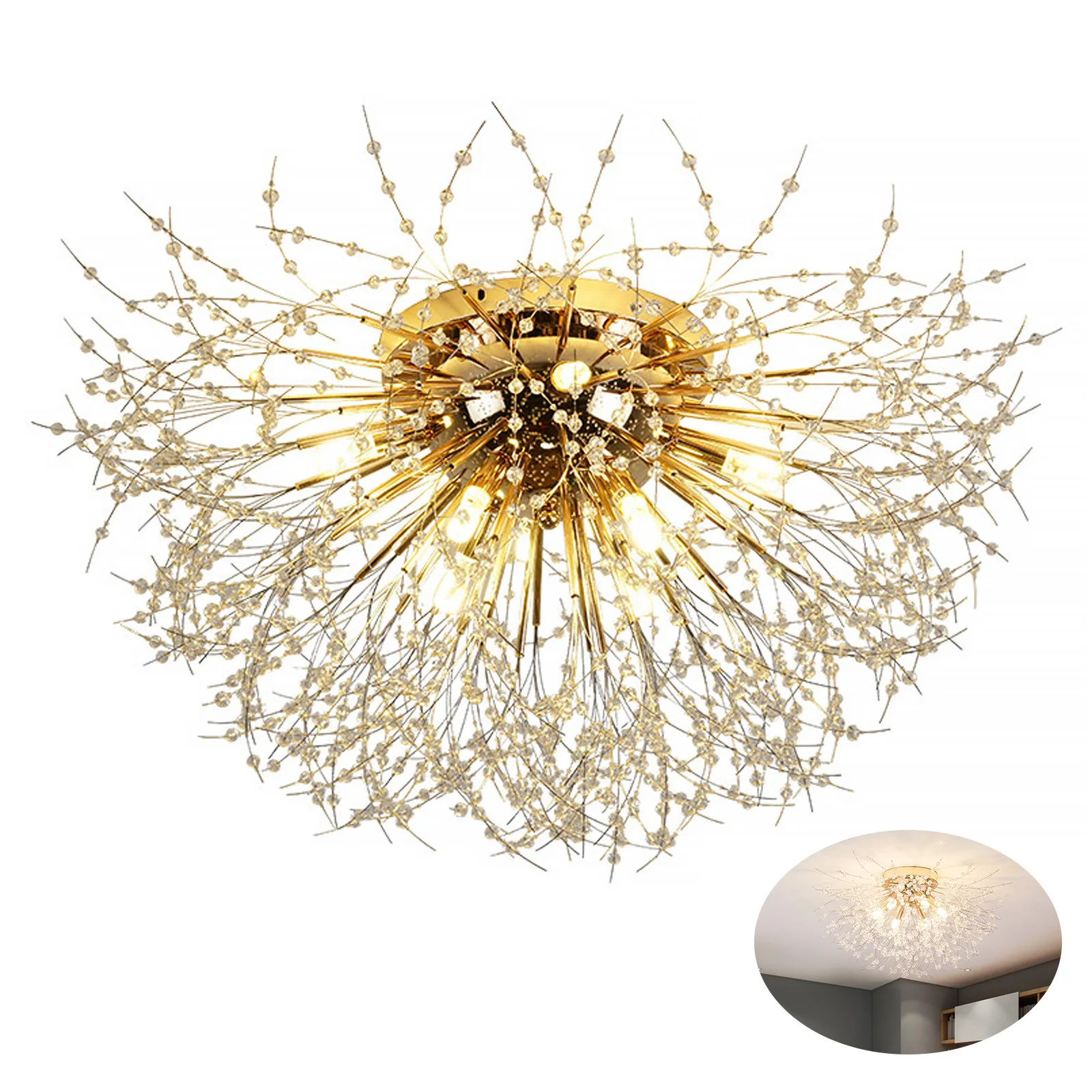 

AUPORO Crystal Dandelion Chandelier