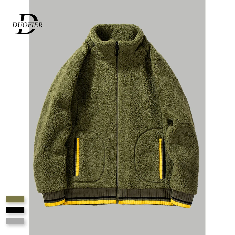 Осень зима 2019 новые мужские повседневные куртки теплая флисовая мужская верхняя