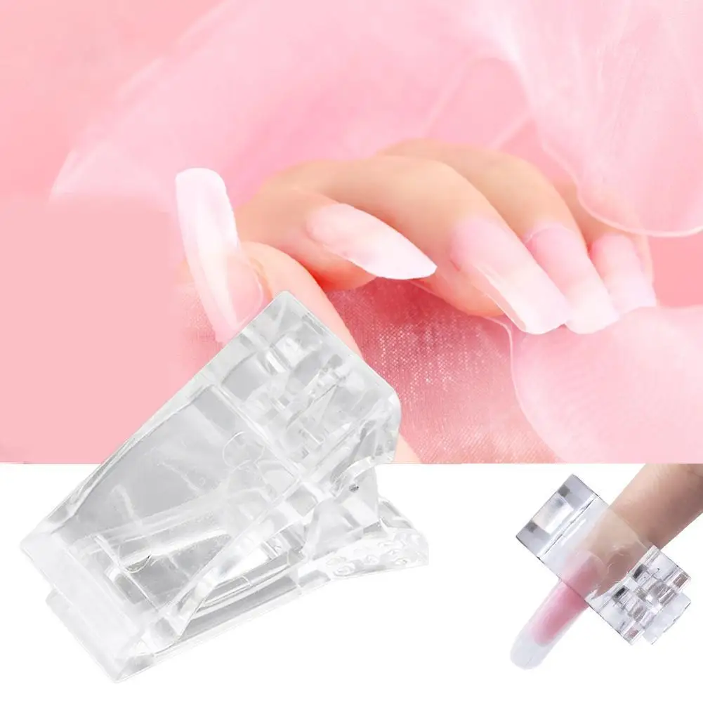 

1Pcs Nail Tips Clip Plastic Extension Clamp Assistant Tool DIY Plastic Extension Clamp For Finger Building Art Builder Tool
