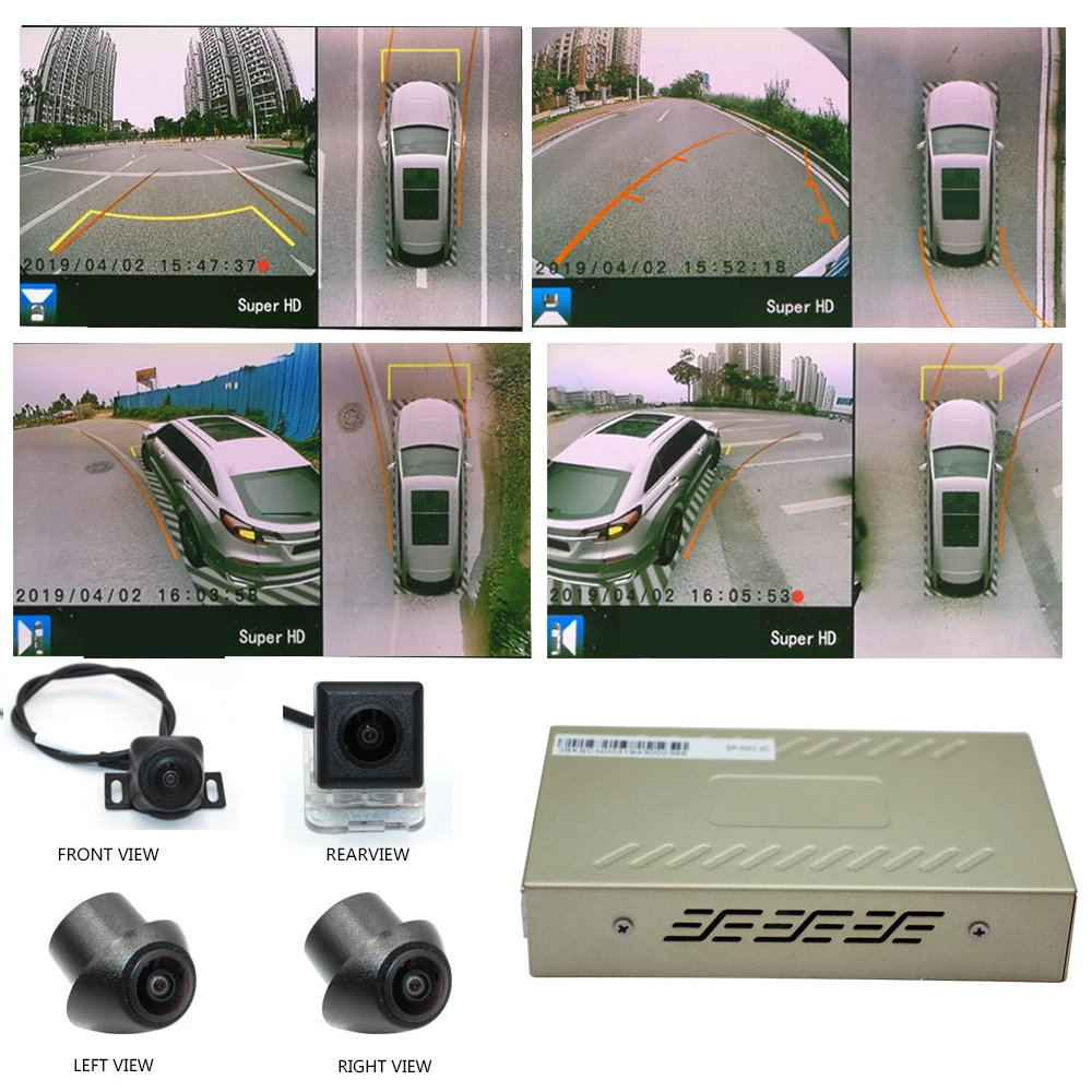 Smartour car 360 градусов 3D панорама с видом птицы система объемного вида специально для Toyota Land Crui Автомобильный видеорегистратор 1280P запись