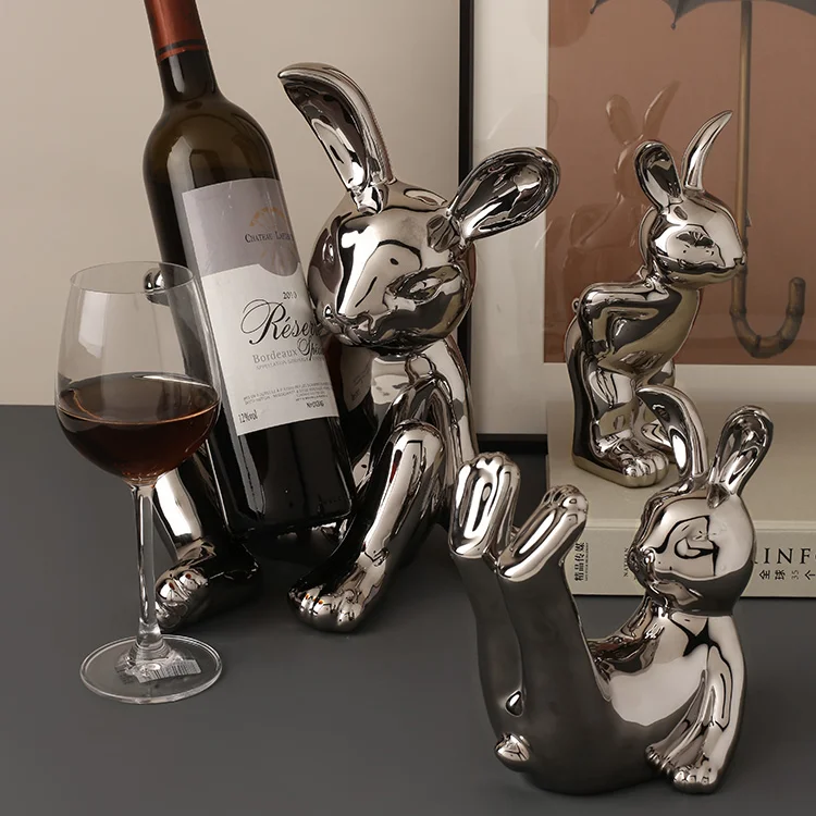 

Ceramics Modern Wine Rack Creative Bar Display Bracket Decor Wine Rack Party Funny Decoracion Hogar Kitchen Storage DE50JJ