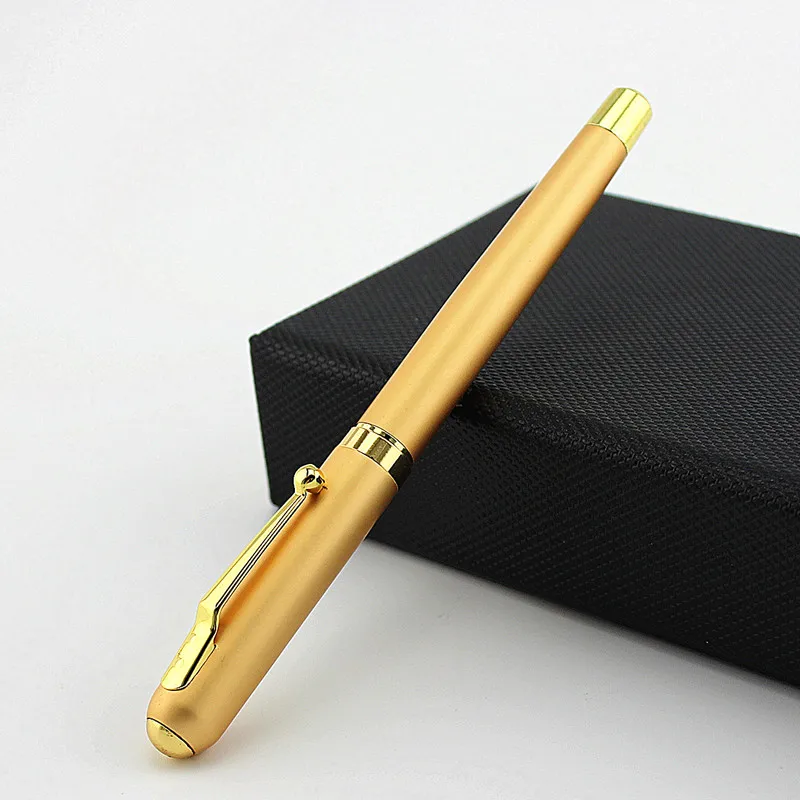 Высококачественная золотая металлическая шариковая ручка гелевая школьные
