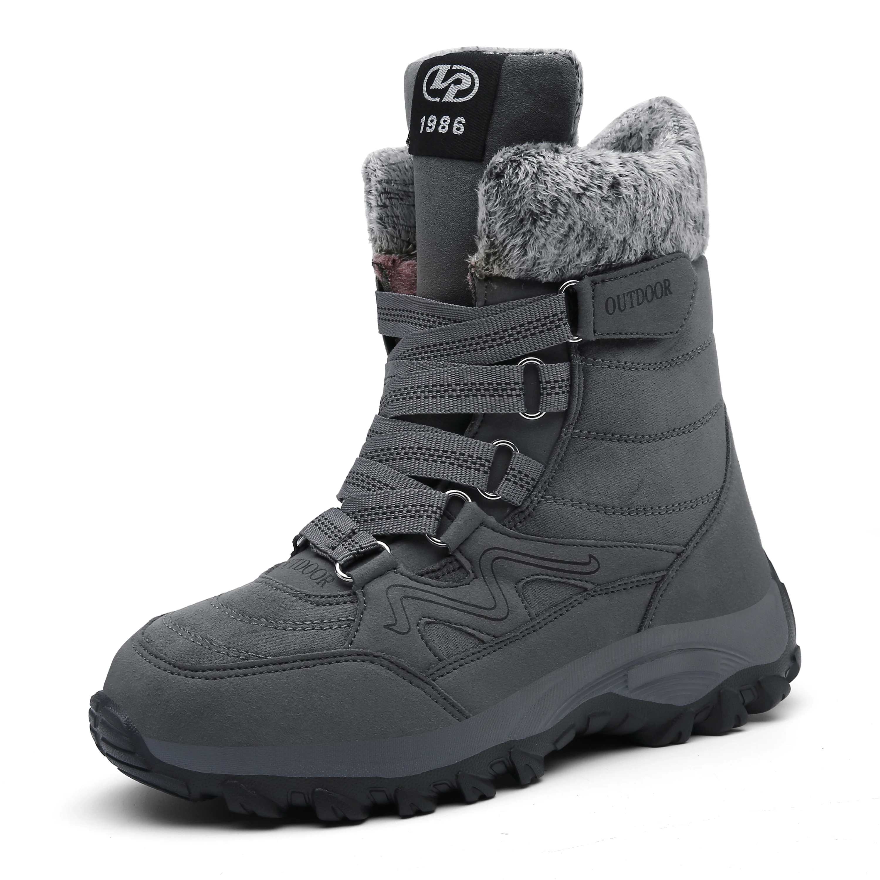 Новые брендовые зимние женские сапоги из замши и плюша модные теплые