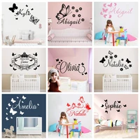 large size personalized custom name wall sticker decoration bedroom art decal babys boys decor stickers for kids girls room