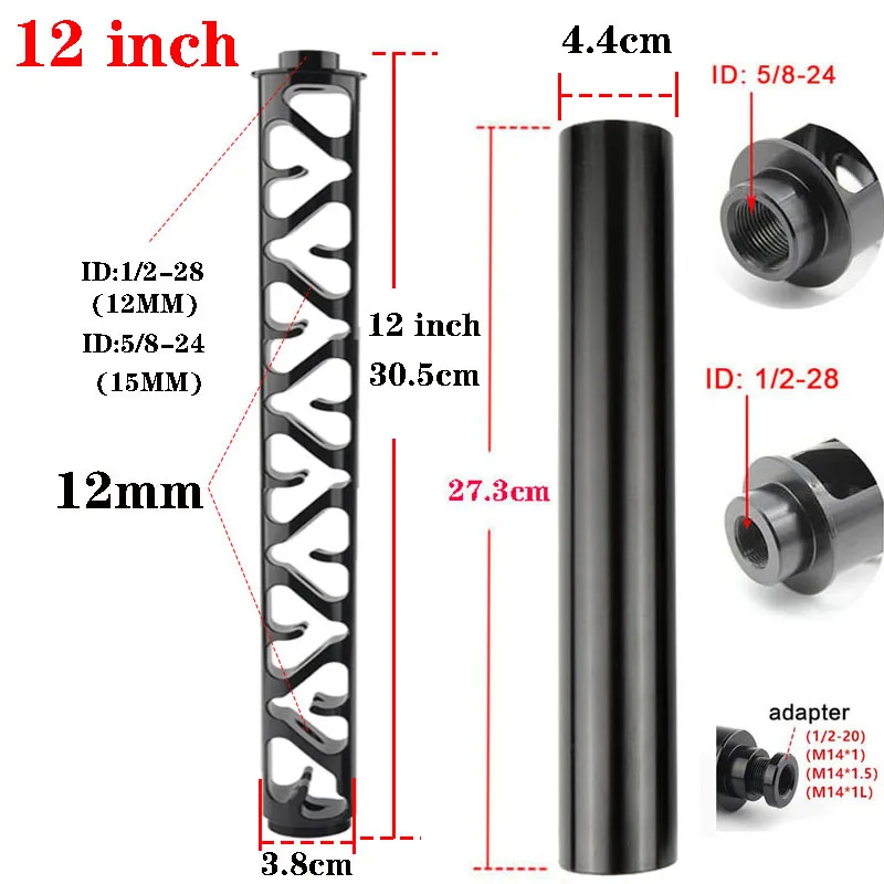 Алюминий 12 &quot10&quot 6 &quotРасширение спираль 1/2 20 28 5/8 24 M14 * 1 1L автомобильный топливный