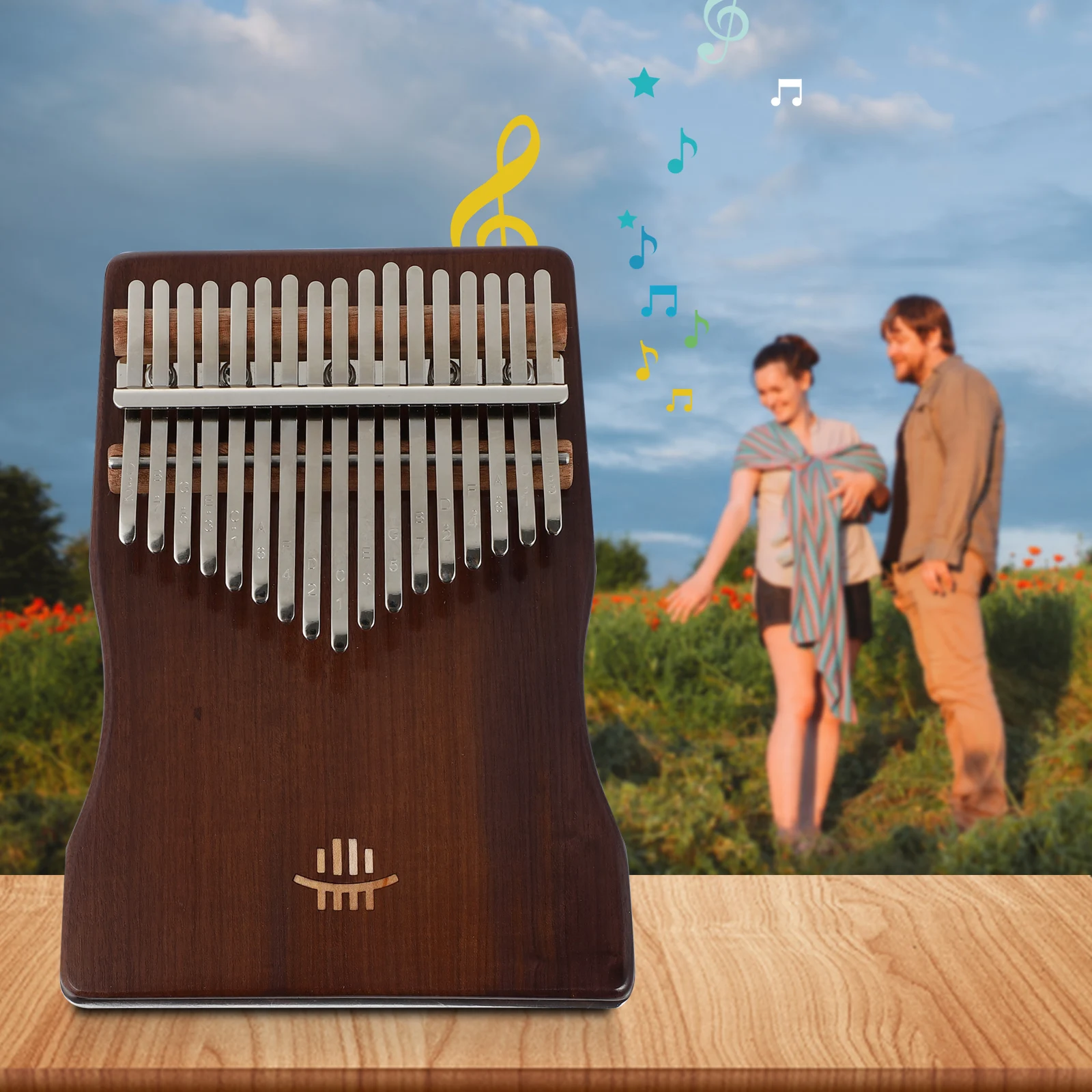 

1 Set Kalimba Sturdy Premium High Quality Prime Durable Finger Piano Kalimba for Home School