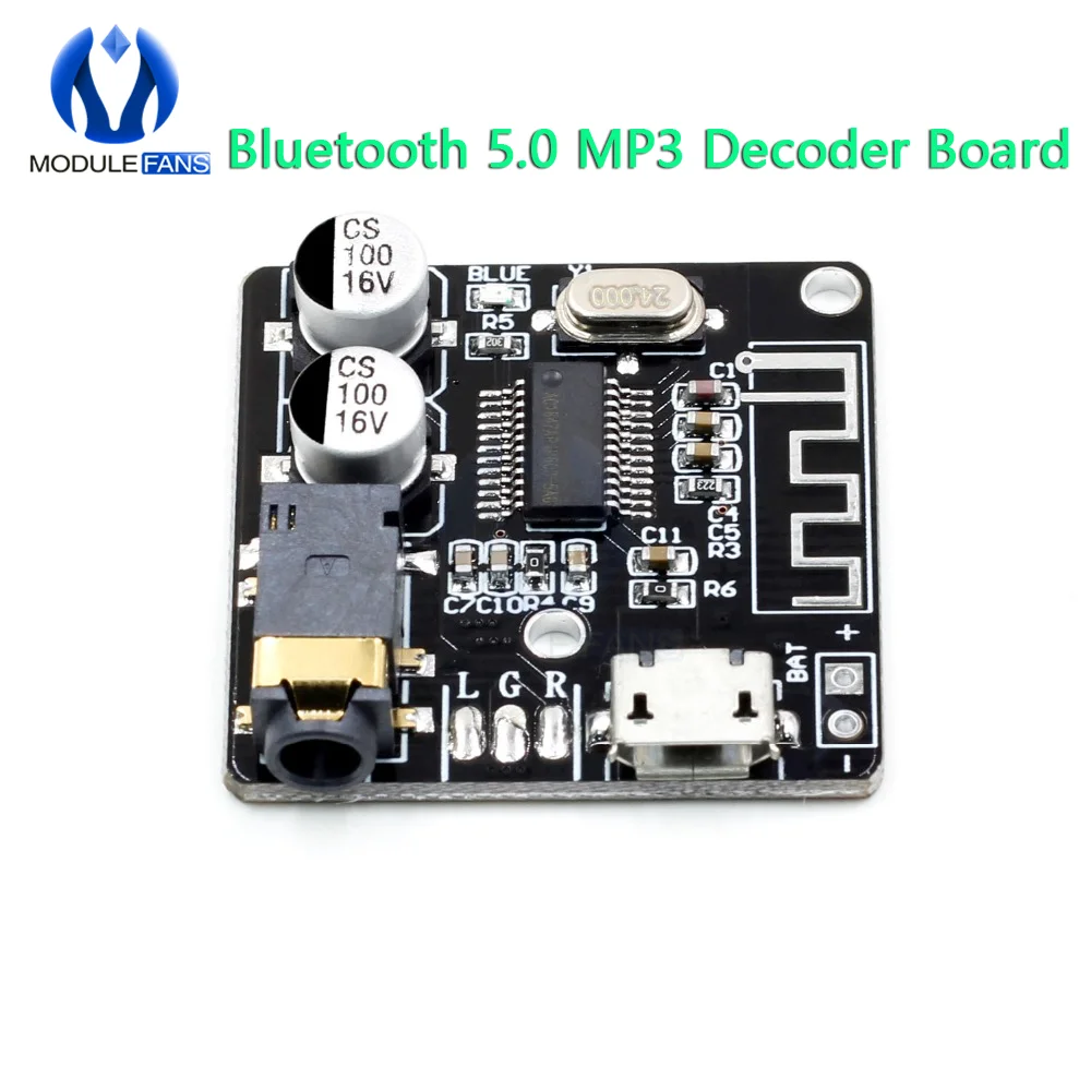 Плата mp3 декодера с поддержкой Bluetooth 4 1/5 0 усилителя звука для динамиков модуль