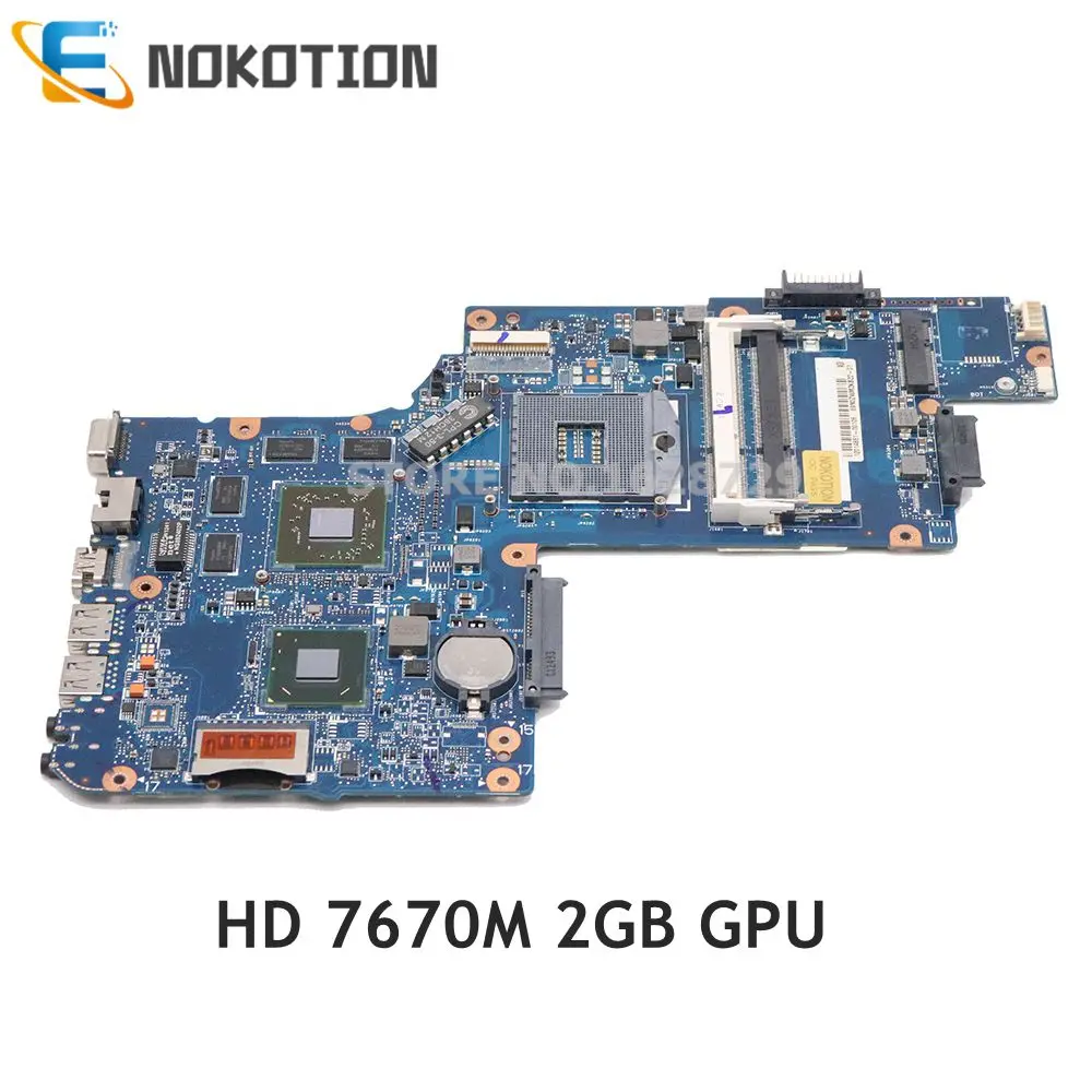 NOKOTION H000051770 основная плата для Toshiba Satellite C850 L850 материнская плата для ноутбука HM76 DDR3 HD7670M 2 ГБ графика