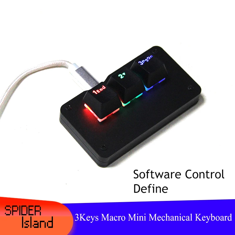 Мини OSU! Программируемая клавиатура Macropad с кабелем черная/белая 3