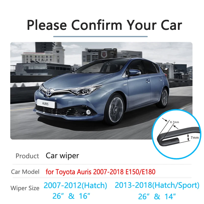Щетки стеклоочистителя для Toyota Auris E150 E180 хэтчбек 2006-2018 Sport европейская модель