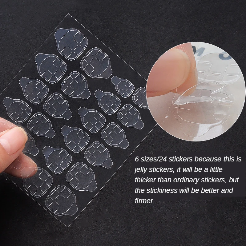 

240pcs Double Sided False Nail Art Adhesive Tape Glue Sticker DIY Tips Fake Nail Acrylic Manicure Gel Makeup Tool New Arrival