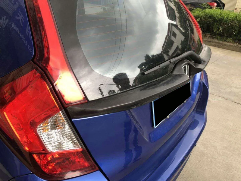 Автомобильные аксессуары для Honda Jazz Fit 14-17 DBA-GK3.4.5.6 DAA-GP5.6 MU-style PU задние ворота Garnish Пластиковая Задняя сплиттерная губа отделка