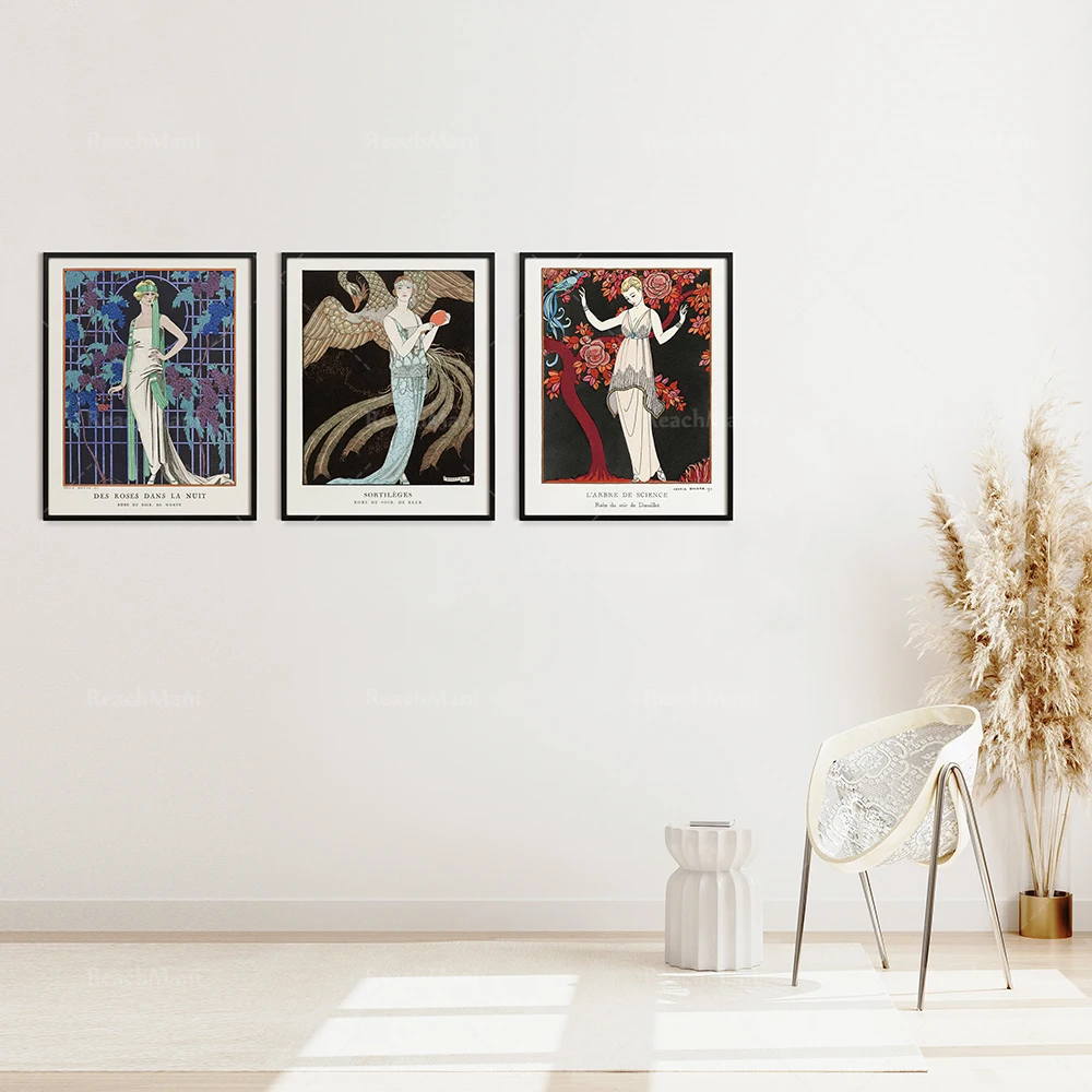 Графическое искусство в французском стиле 1920-х коллекция George Barbier принты Giclee