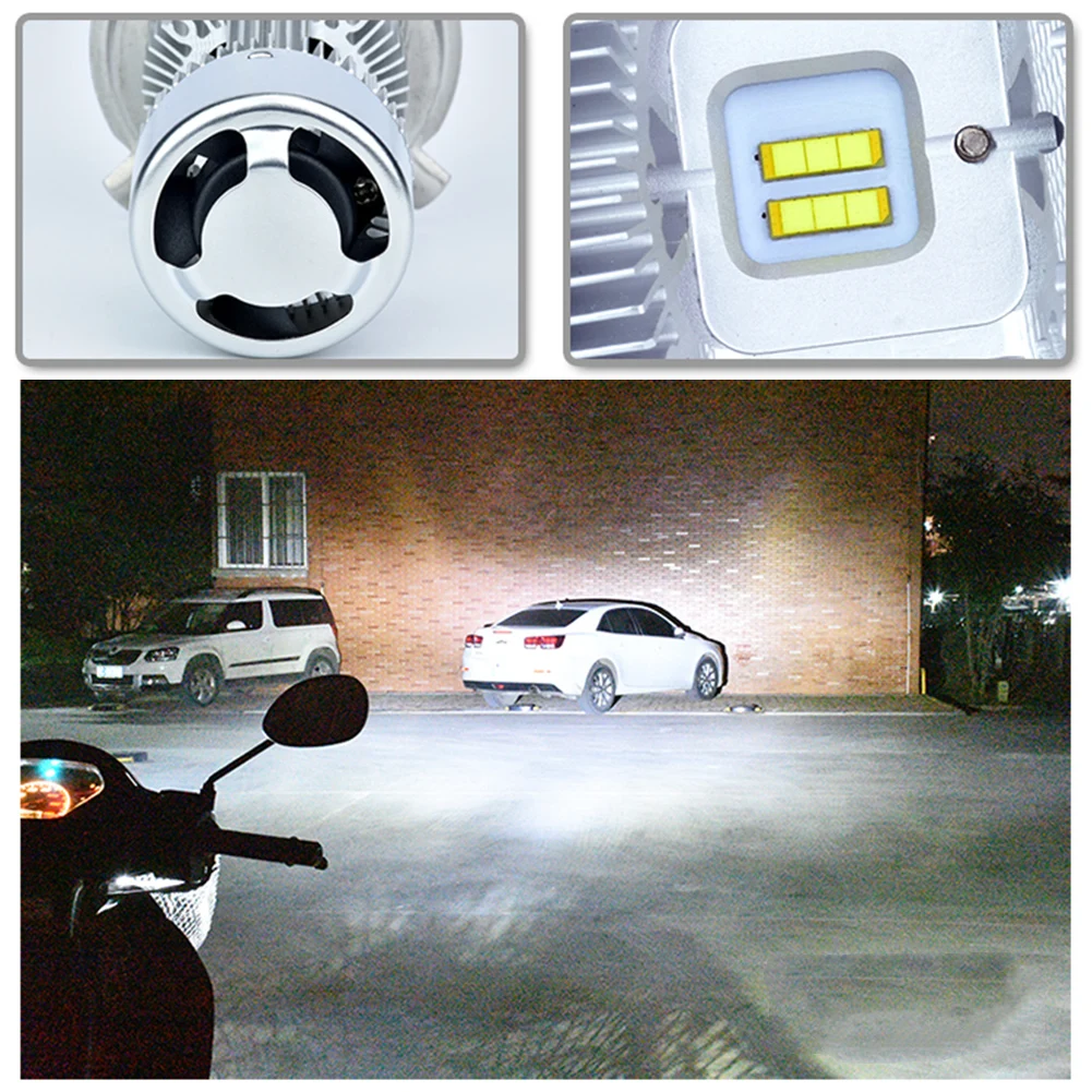 Durable Motorcycle Headlight High Brightness Easy Install Light Bulb Heat Resistant Modification Replacement 8W 10W Accessories |