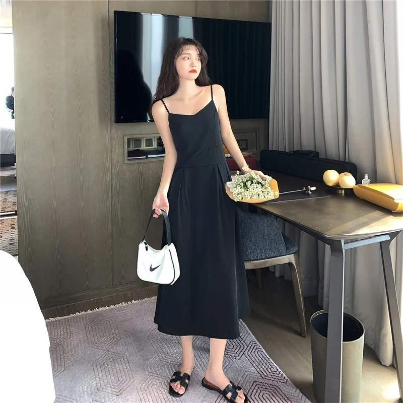 Женское платье макси без рукавов Повседневное с V-образным вырезом сексуальные