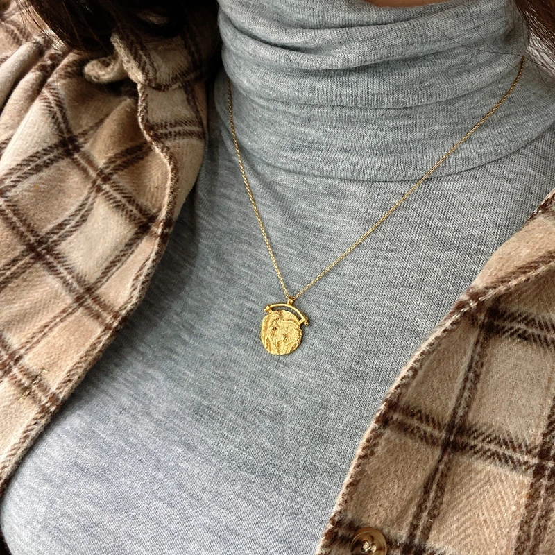 Женское колье с подвеской в стиле барокко серебро 925 пробы|Ожерелья| |