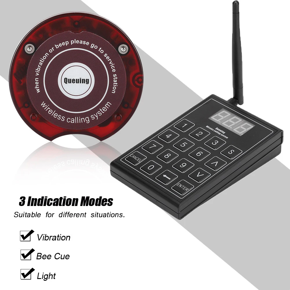 Новый пейджер для ресторана 10 каналов беспроводная система вызова официанта