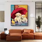 Картина для алмазной вышивки с изображением собаки, квадратная вышивка, картина для Стразы