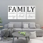 Настенная роспись, современная живопись, 3 предмета, простые минималистичные плакаты, семейные буквы, печатные картины на холсте, домашний декор, картина для гостиной