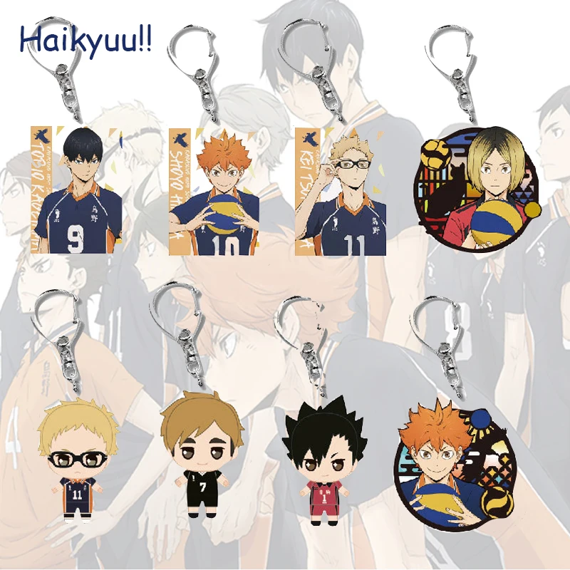 

Haikyuu!! Anime Figure 35 Styles Acrylic Cute Key Chain Shoyo Hinata Tobio Kageyama Daichi Sawamura Sugawara Koushi Ornaments