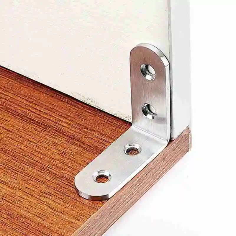 L Shape Thick Stainless Steel Right Angle Bracket Corner Degree 90 L-shaped Support Link Furniture Brace Shelf Q7M3 |