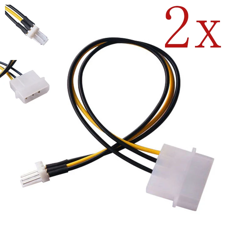 Бесплатная shipping2x 4 контактный молекс/IDE/SATA 3 Pin Процессор/Чехол вентилятор