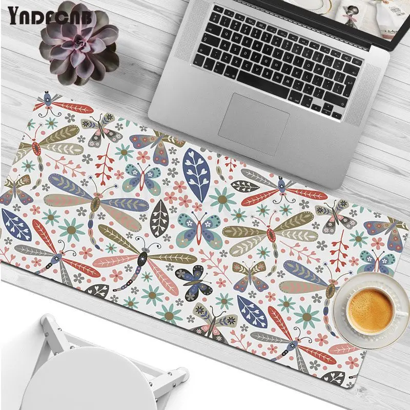 

Dragonfly Pattern Customized Laptop Gaming Mouse Pad Size For Gaming Mousepads Deak Mat For Overwatch/cs Go/world Of Warcraft