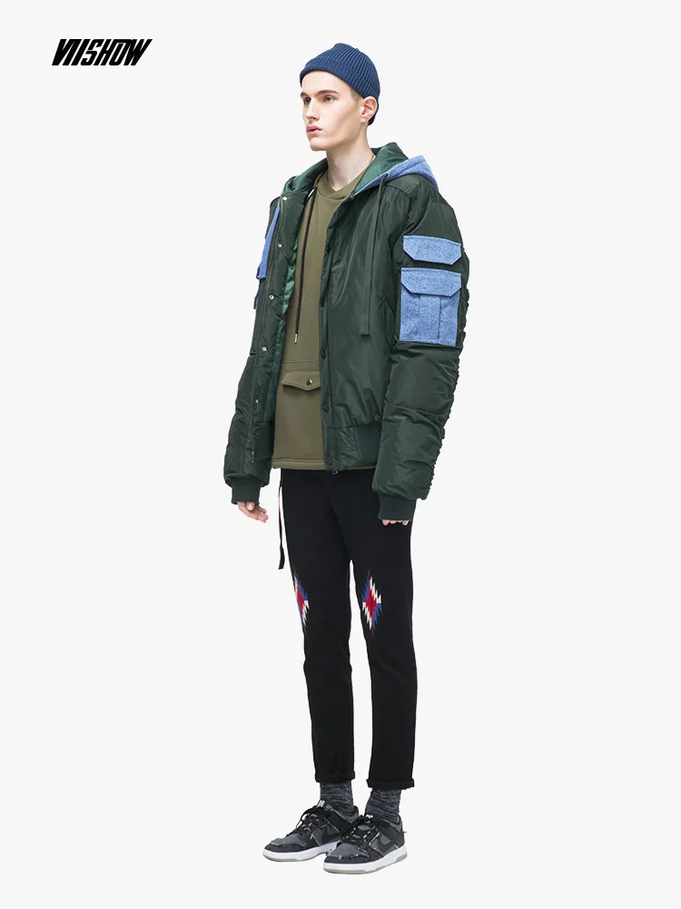 VIISHOW серый утиный мужской пуховик брендовая зимняя куртка для мужчин Doudoune Homme 2018