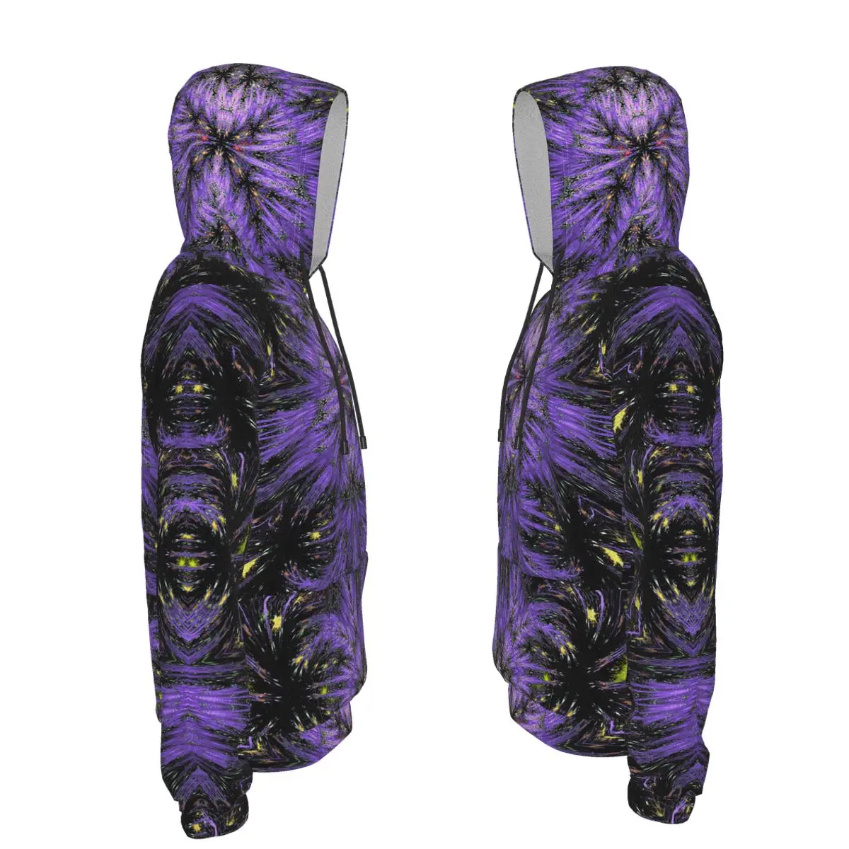 

Frost FractalFrost fractal pattern unisex hoodie printed casual hooded sweatshirt with large pockets