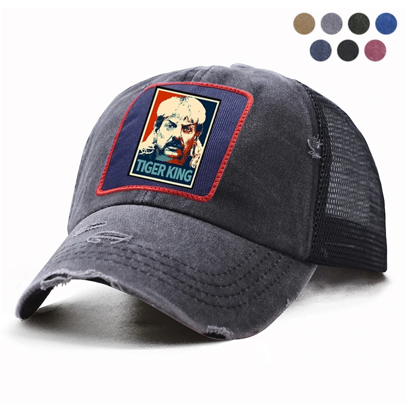 Бейсбольная кепка в стиле тигра короля Джо экзотика Америка снова Снэпбэк хлопок
