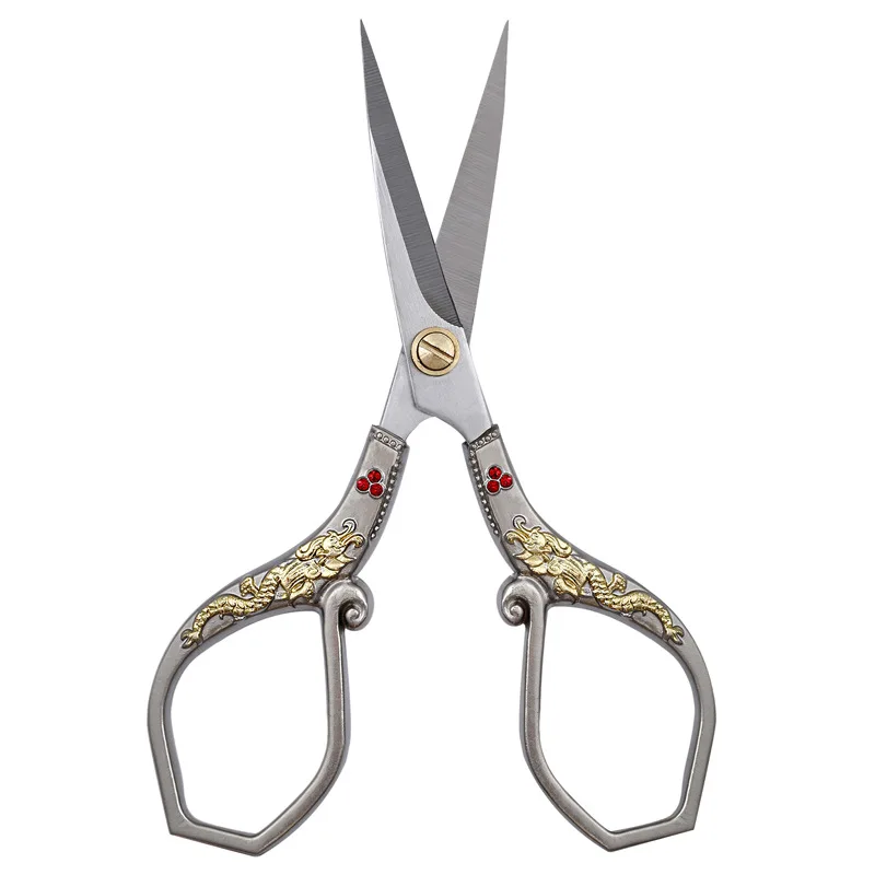 Retro Sewing Scissors Tailor Dragon Scissor Stainless Steel for Fabric Craft Household Cutting Tool |