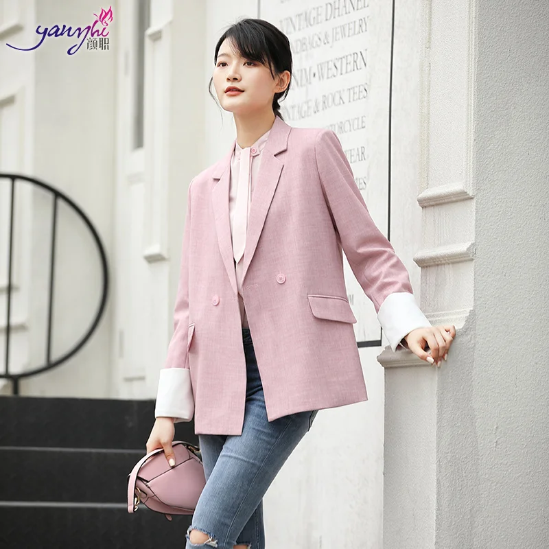 Новинка 2019 осенняя свободная одежда Женский блейзер женский тонкий пиджак mujer