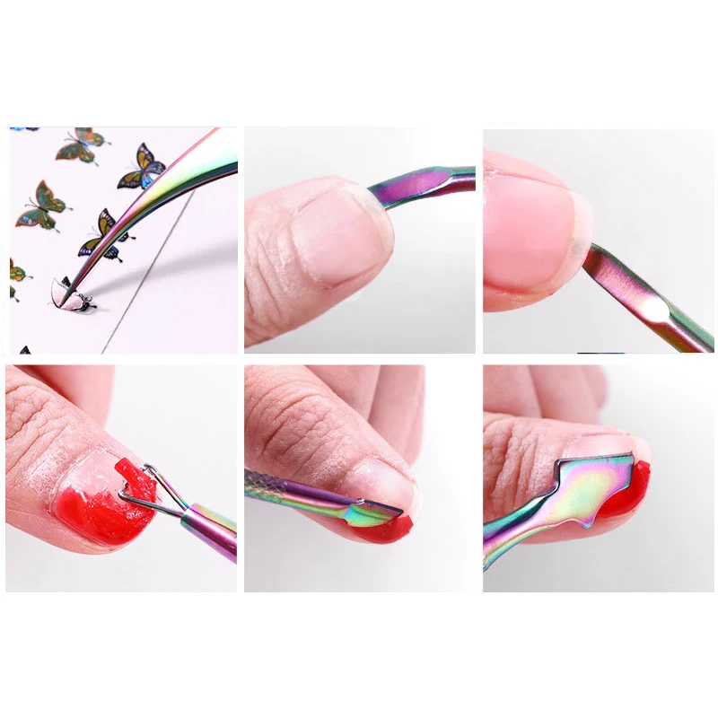 Manicure Stainless Steel Nail Tool Remove Dead Skin Cleaning KG66 | Красота и здоровье