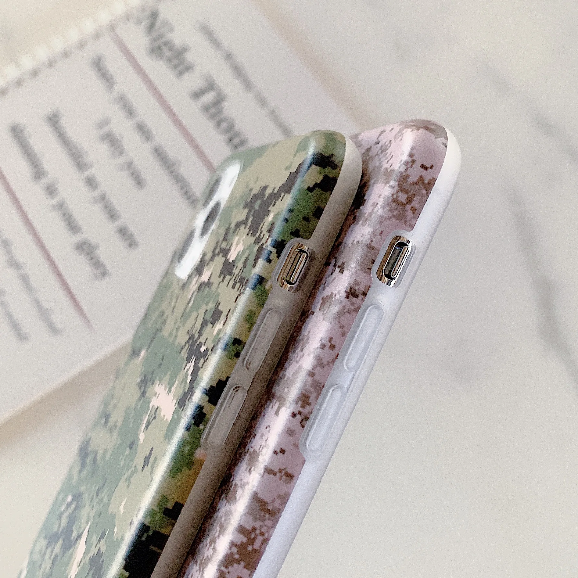 Камуфляжный зеленый чехол для телефона в стиле милитари iPhone 11 Pro 7 8 6s мягкая