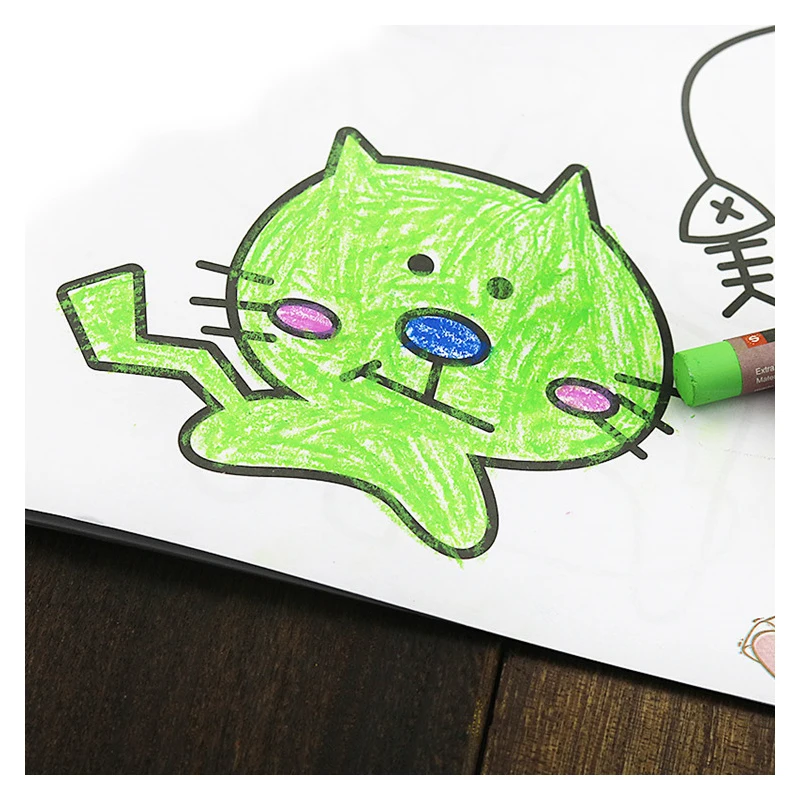 Круглая Пастельная кисть для рисования маслом 50 цветов/комплект |