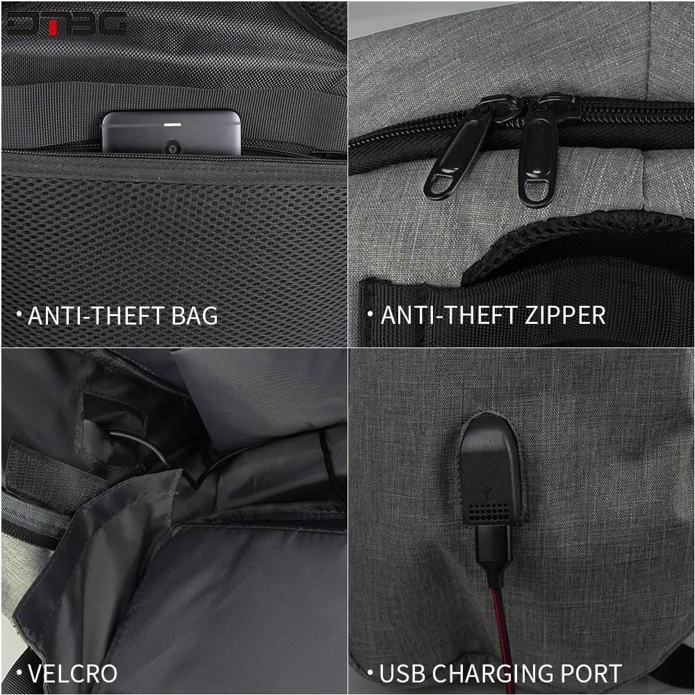 DTBG модный рюкзак со светоотражающей полосой многофункциональные дорожные