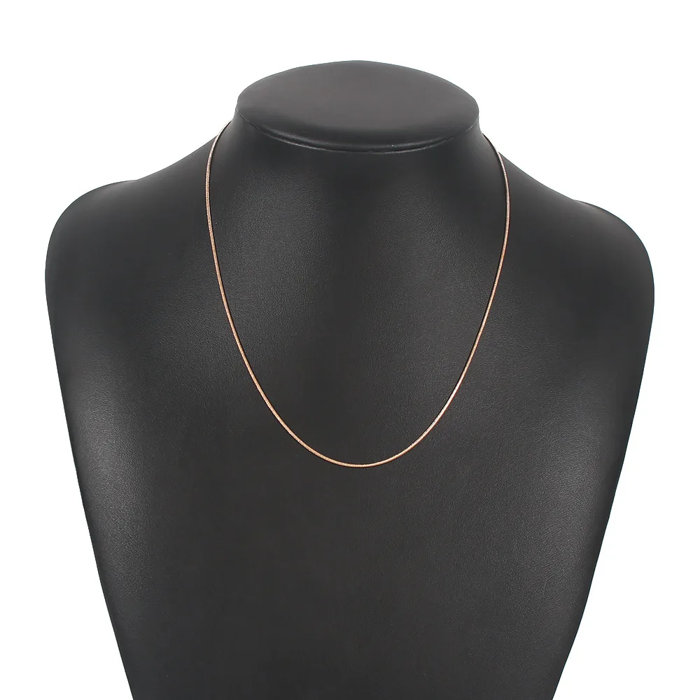 

Water Wave Snake Chain Women Neck Choker Necklaces Thin Chain on The Neck Minimalist Pendant Jewelry 2021 Collar for Girl