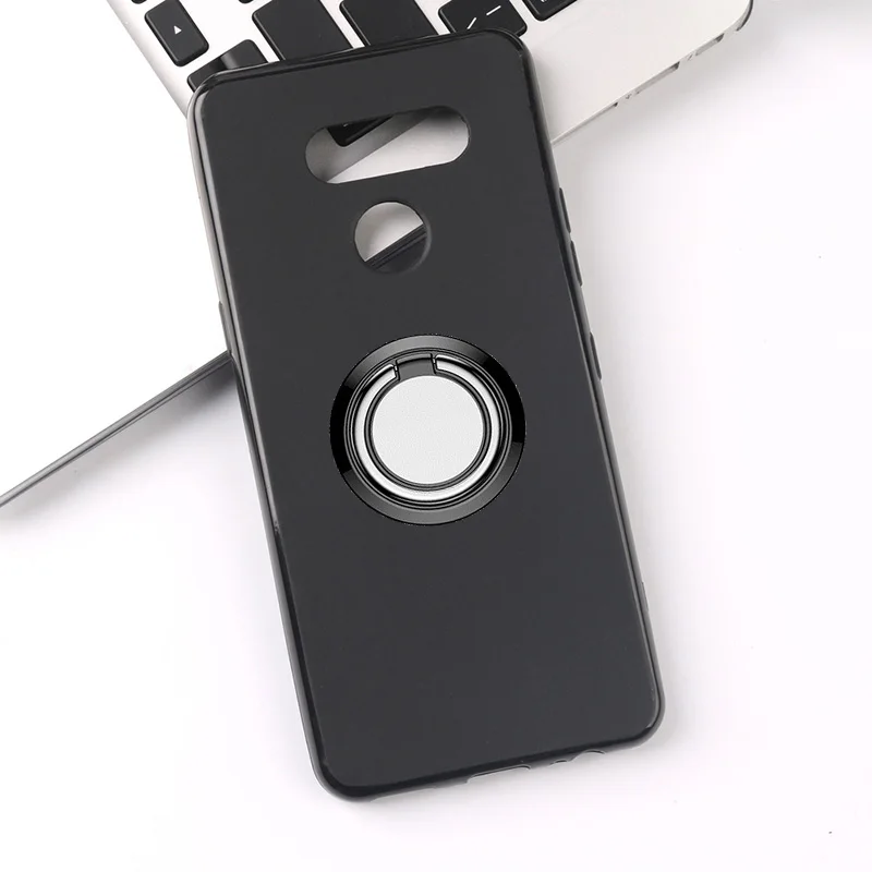 Для LG K30 K11 K10 2018 V30 V35 V30S G7 G8 V40 G8S G8X V50S K51 K50S ThinQ Q60 чехол с кольцом-держателем Мягкий силиконовый чехол
