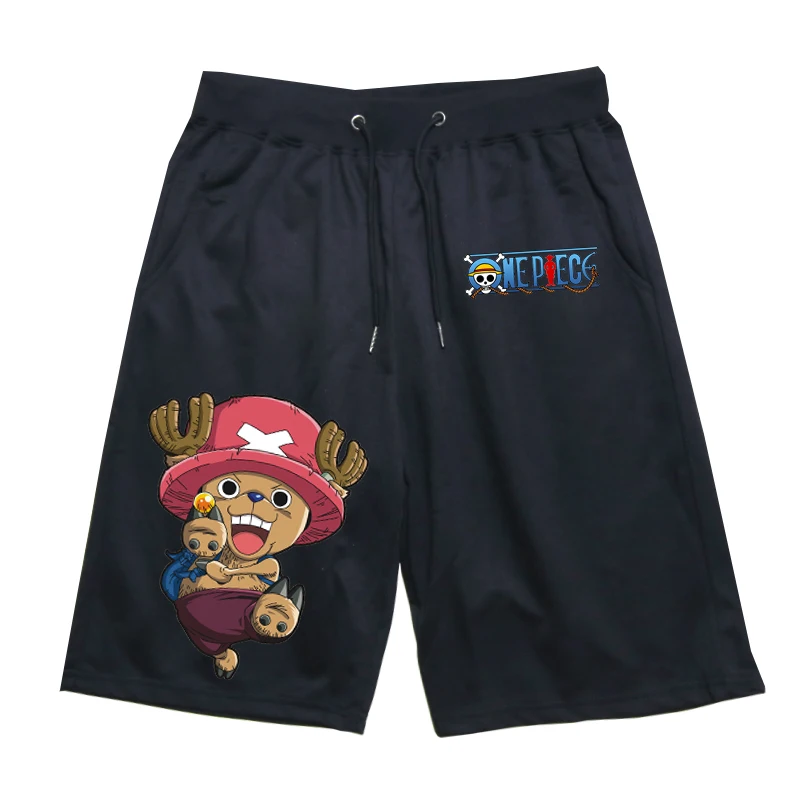 

Men's Shorts ONE PIECE Luffy Pattern Short Pants Jogger Short Pants Sports Summer Breathable Shorts Male Pants Cotton Short Men
