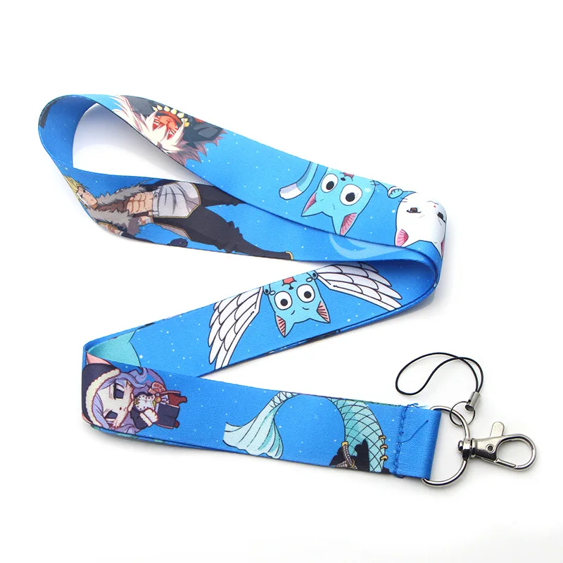 

Fairy Tail Inuyasha Keychain Lanyard ID Card Mobile Phone Tag Hanging Neck Key Chain Lanyard