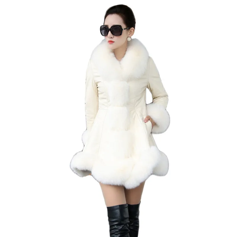 Зимняя куртка женская бежевая S-6XL размера плюс 2020 новая корейская мода тонкий