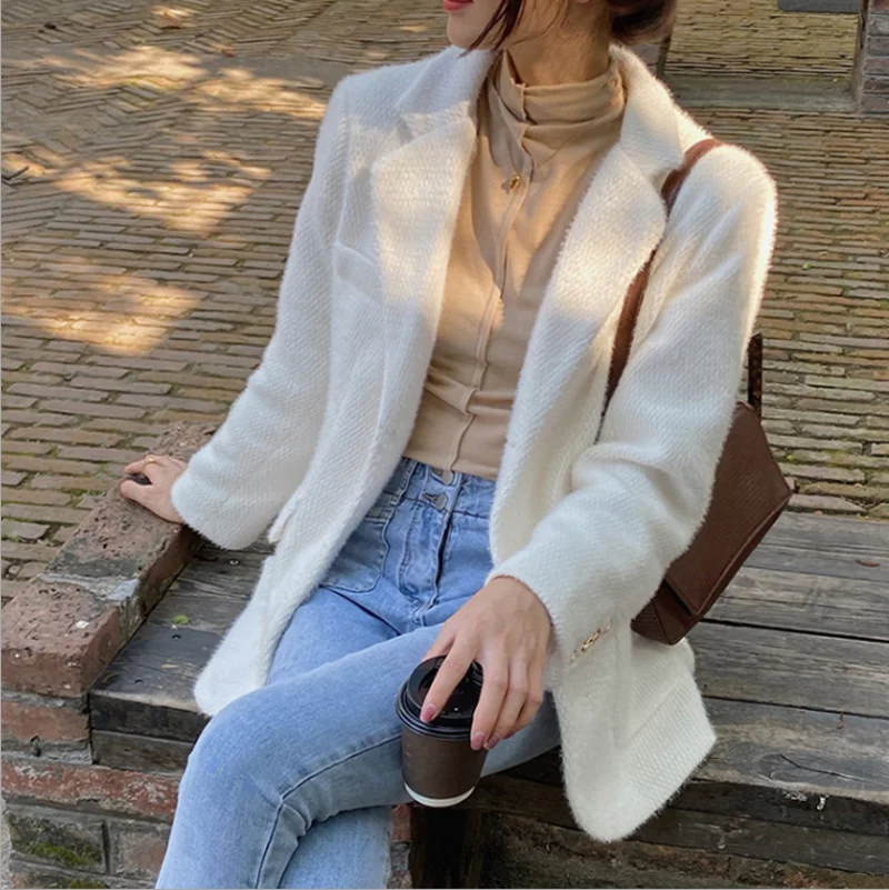 

2020 autumn new Korean fleece coat coat trend
