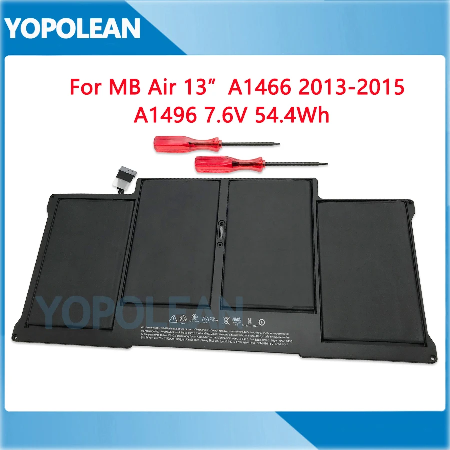 Новый A1496 ноутбук Батарея для Macbook Air 13 &quotA1466 2013 2014 2015 лет 7 6 V 54.4Wh|Аккумуляторы