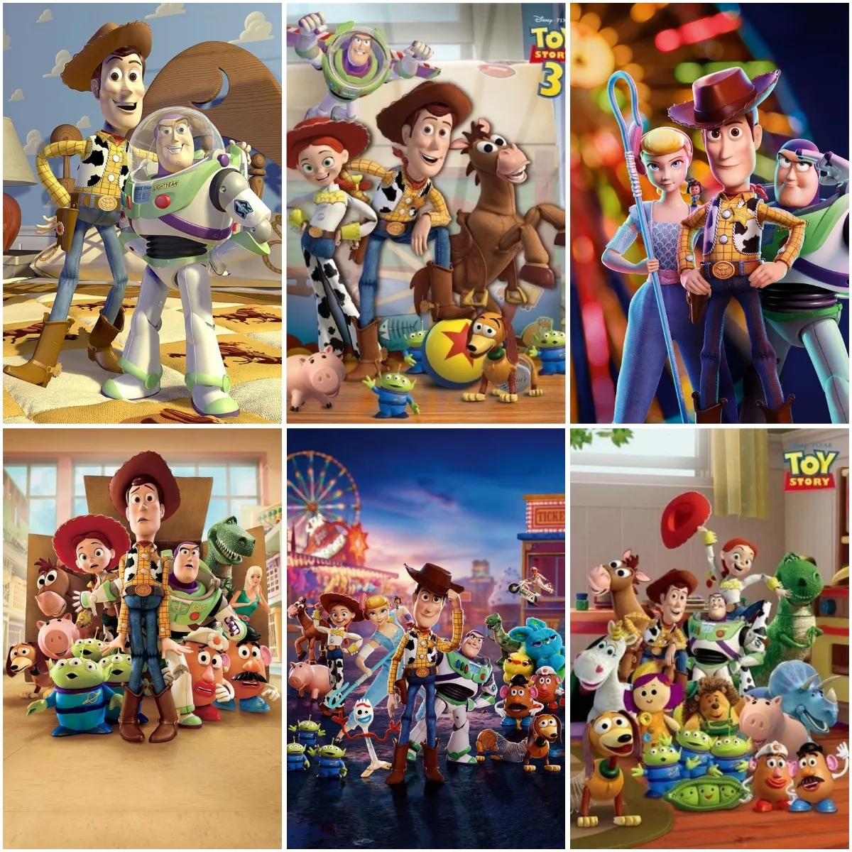 

Disney Cartoon Toy Story Poster Hu Di And His Friends 5D Diamond Painting Embroidery Children's Handmade Mosaic Wall Decor Gifts
