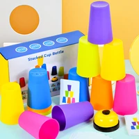 children montessori early learning aids sensory toys stacked cup battle game kids toys early educational toys table game gift