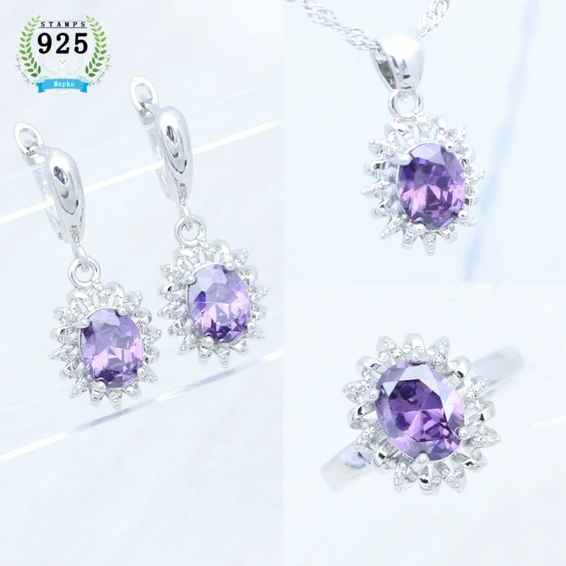 

Комплект из кольца и серёг, из серебра 925 пробы