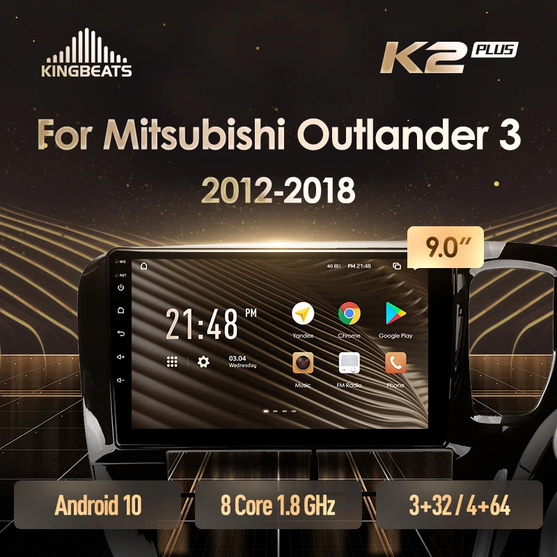 KingBeats штатное головное устройство For Mitsubishi Outlander 3 GF0W GG0W 2012 2018 RHD автомагнитола на