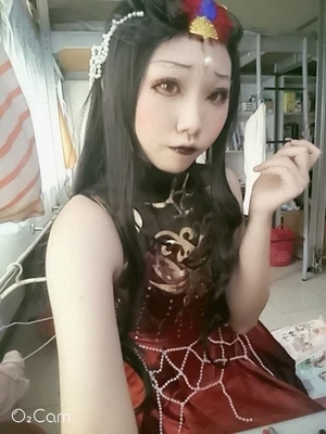 

Game Miracle Nikki Blood Parrot Cosplay Costume Princess Lolita Women Evening Dress Halloween Costumes for Women