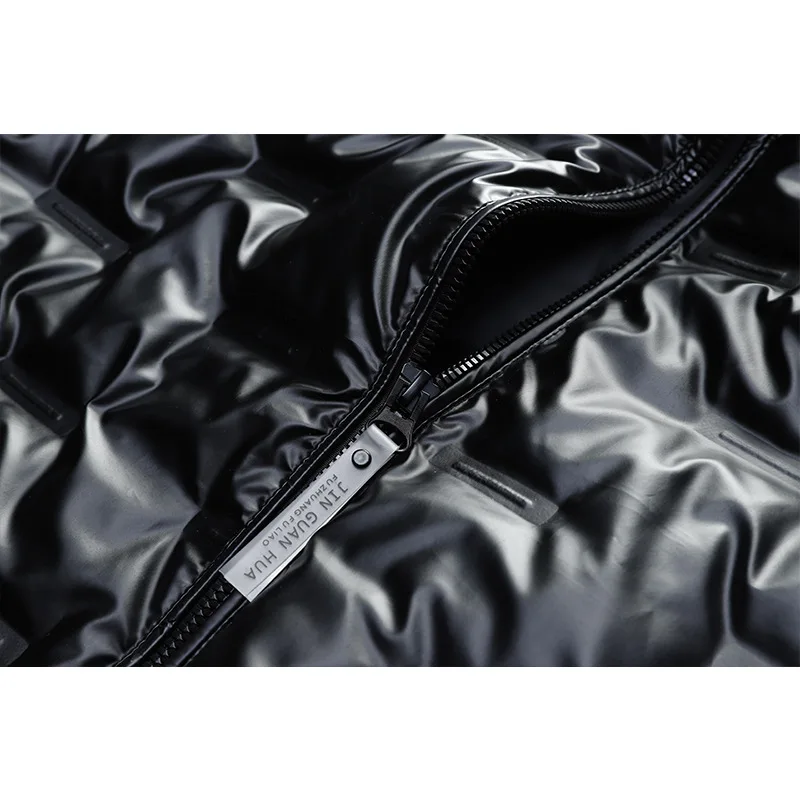 

new The 2020 80% wool in winter white duck down collar short winter coats male shiny coat pure color big yards