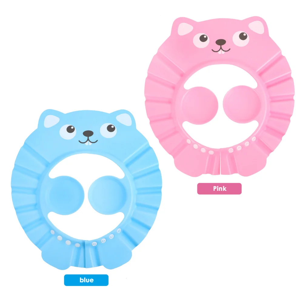 

2Pcs Baby Shower Caps Bathing Caps Adjustable Visor Hats for Children Kids